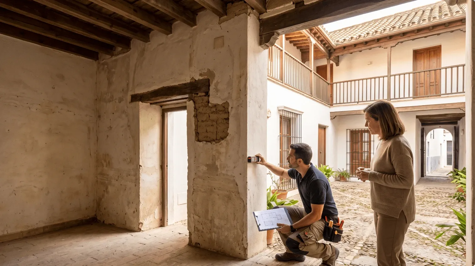 Inspección técnica de una casa patio en el Casco Histórico de Córdoba